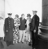 Bruno Köhler (middle) together with his cousins Reinhold and Friedrich Körner and his aunt and mother atop of the Hamburger 'Michel'