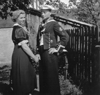 Gerhard Oesper Anfang 1939 mit seiner Verlobten Gertrud Ehmke