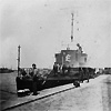 Herbert Engmann's torpedo recovery boat at the Pier of Danzig-Neufahrwasser