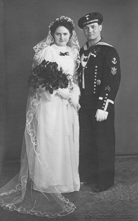 Hochzeit von Josef und Ingeborg Würzinger am 12. April 1941